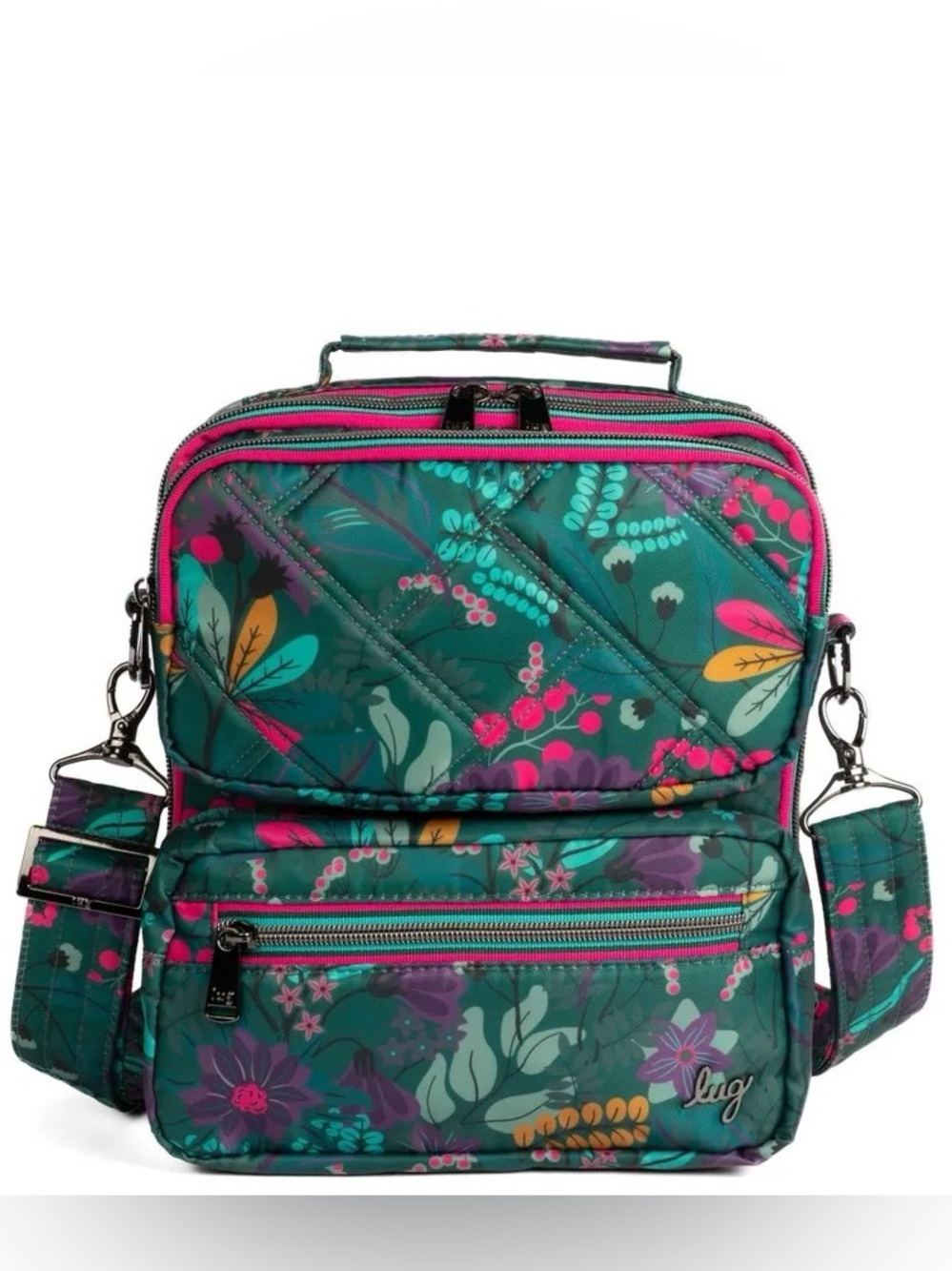 Lug Wrangler Crossbody Bag Evermore Flora Green